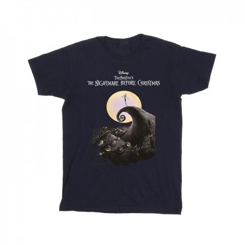 Pertemba FR - Apparel De nachtmerrie vóór Kerstmis Mens Moon Poster T-shirt