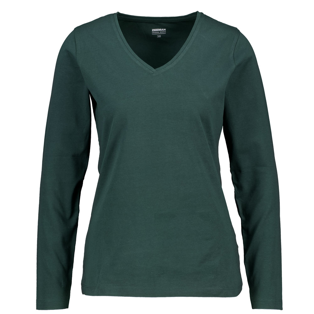 Zeeman Dames T-shirt Lange mouwen V-hals