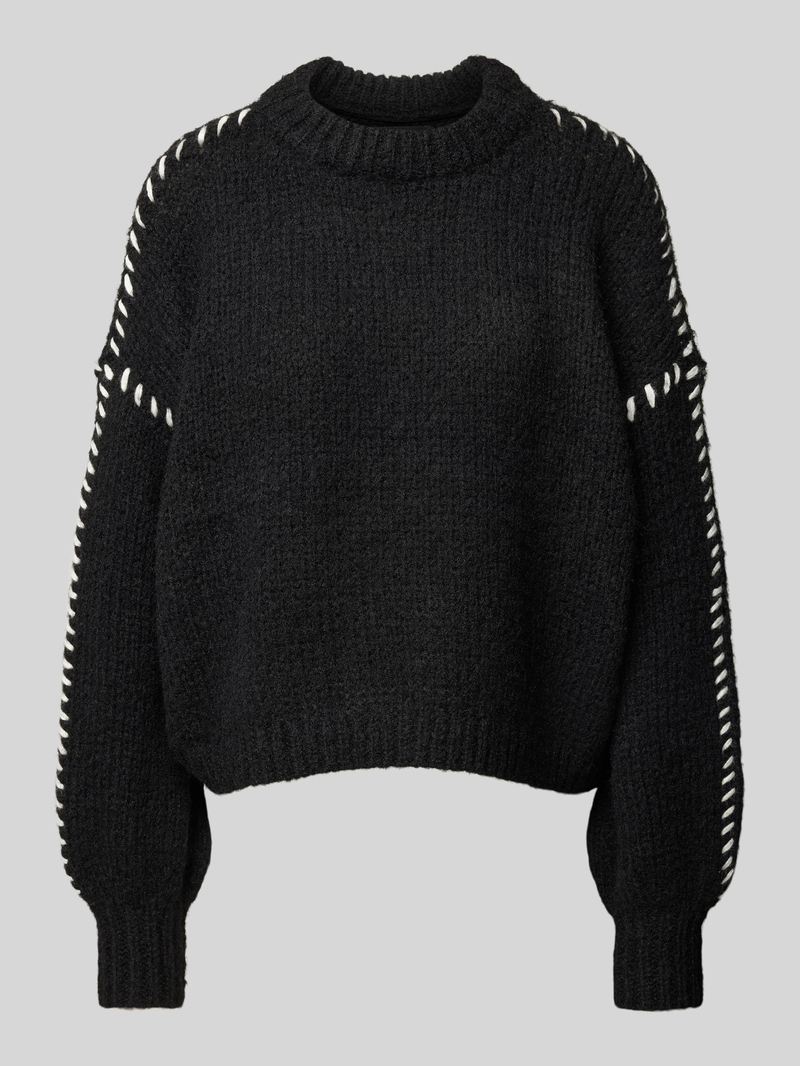 Vero Moda Relaxed fit gebreide pullover met contrastdetail, model 'FENG'