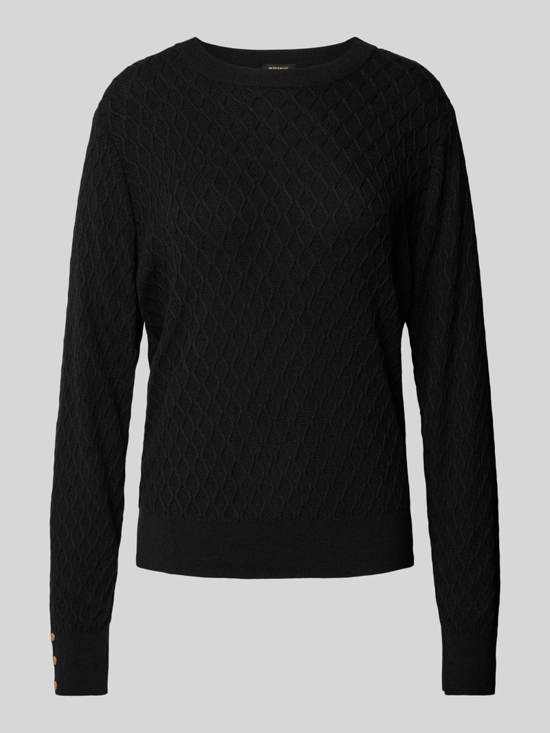 MORE & MORE Gebreide pullover met structuurmotief