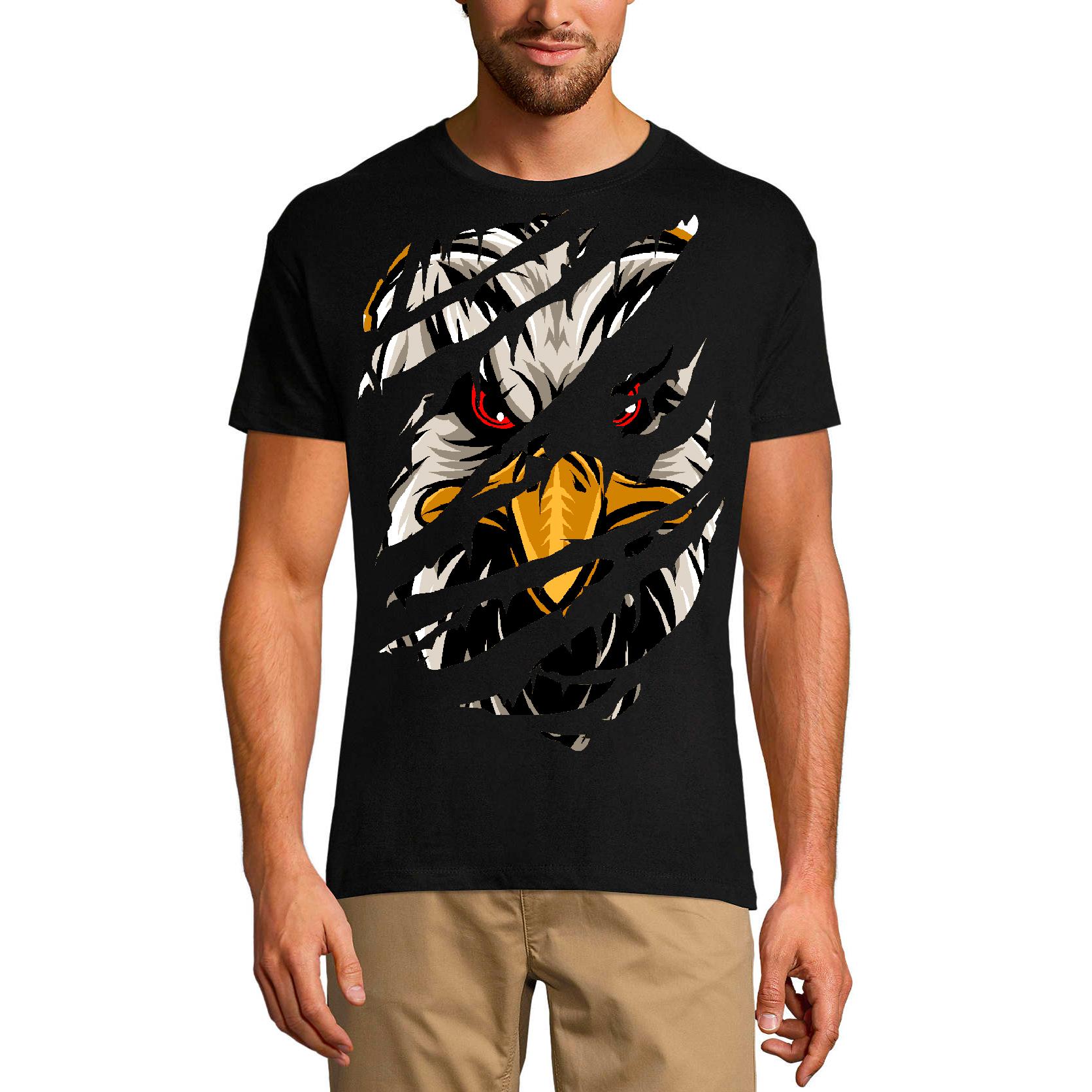 Ultrabasic Heren Gescheurd T-Shirt Angry Eagle - Grafische Kleding - Vintage Shirt