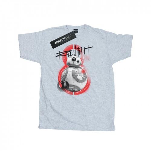 Star Wars Heren The Last Jedi BB-8 Roll With It T-shirt