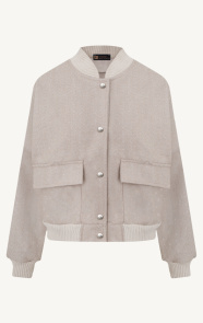 The Musthaves Soft Bomberjacket Strass Beige