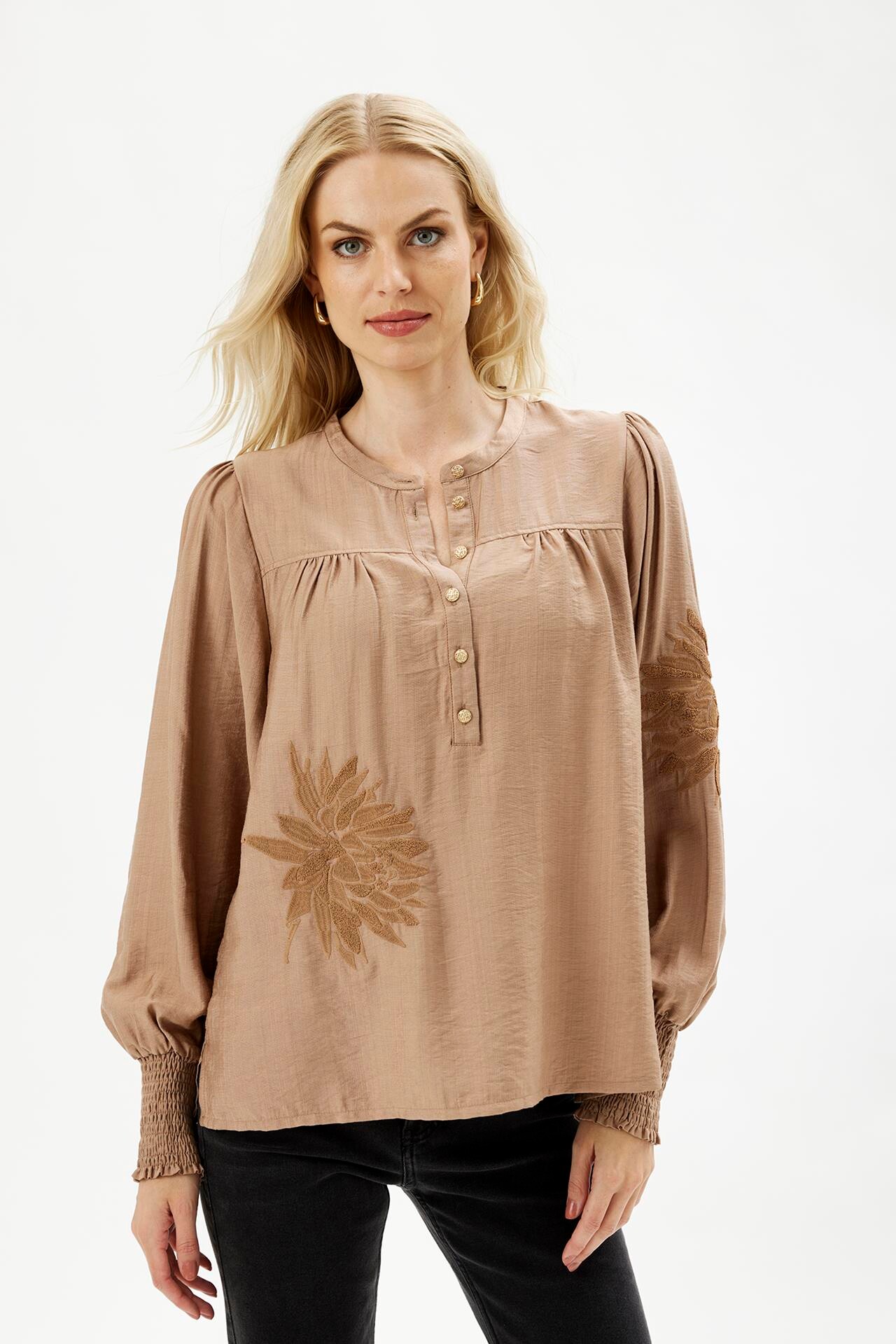 IN FRONT EMMA BLOUSE 16460 210 (Dusty Rose 210)