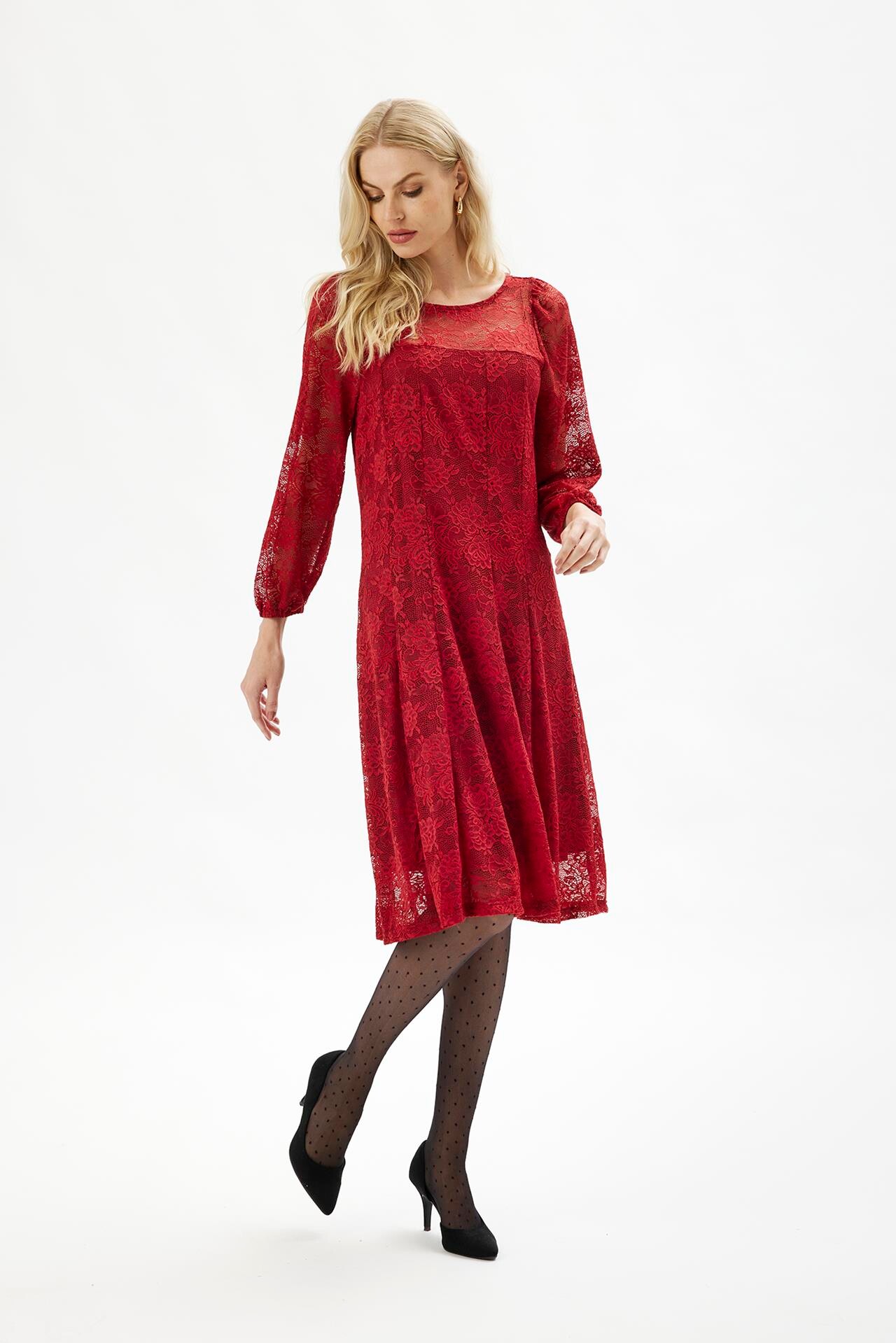 IN FRONT GINA DRESS 16502 201 (Red 201)