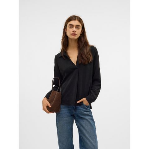 Vero Moda Shirt VMALVA L/S COLLAR TOP WVN GA