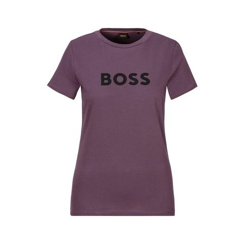 Boss Orange T-shirt C_Elogo_5 met contrasterende gekleurde boss print