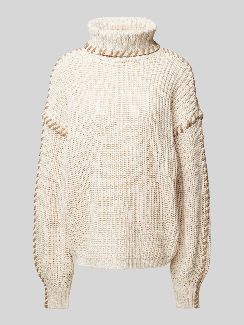 Vero Moda Loose fit gebreide pullover met ballonmouwen, model 'NEWCREAM'