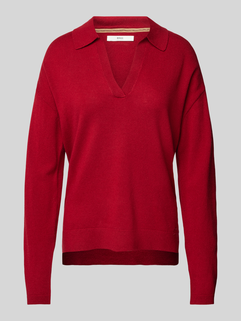 BRAX Gebreide pullover met labeldetail, model 'LILLIAN'