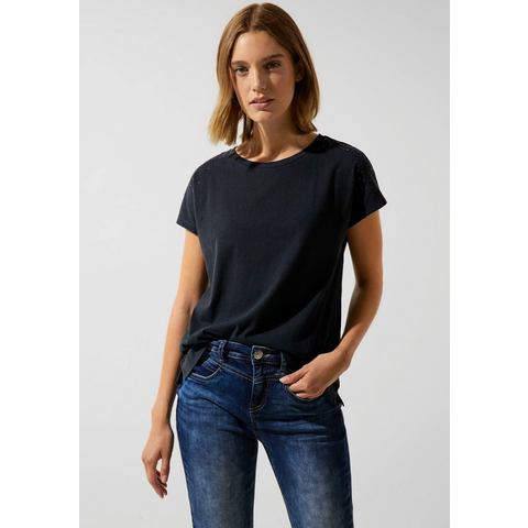 STREET ONE Shirttop met stras