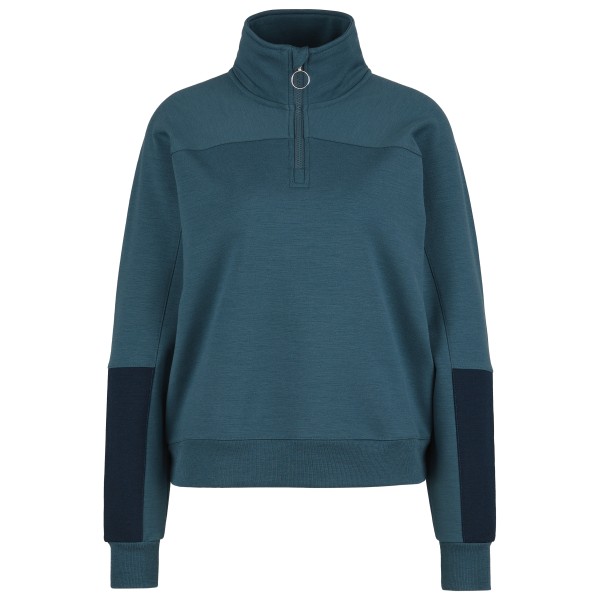 Stoic  Women's MerinoFleece335 MMXX. Lulea Half zip - Merinotrui, blauw