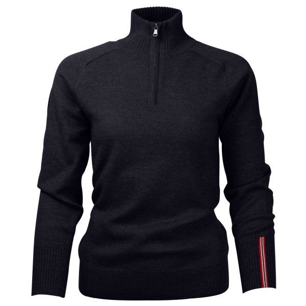 Amundsen Sports  Women's Peak Half Zip - Merinotrui, zwart