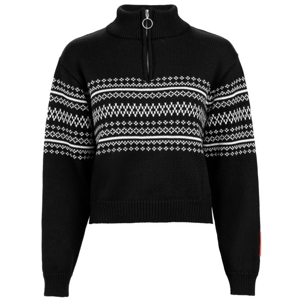 The Mountain Studio  Women's Ski Sweater - Merinotrui, zwart