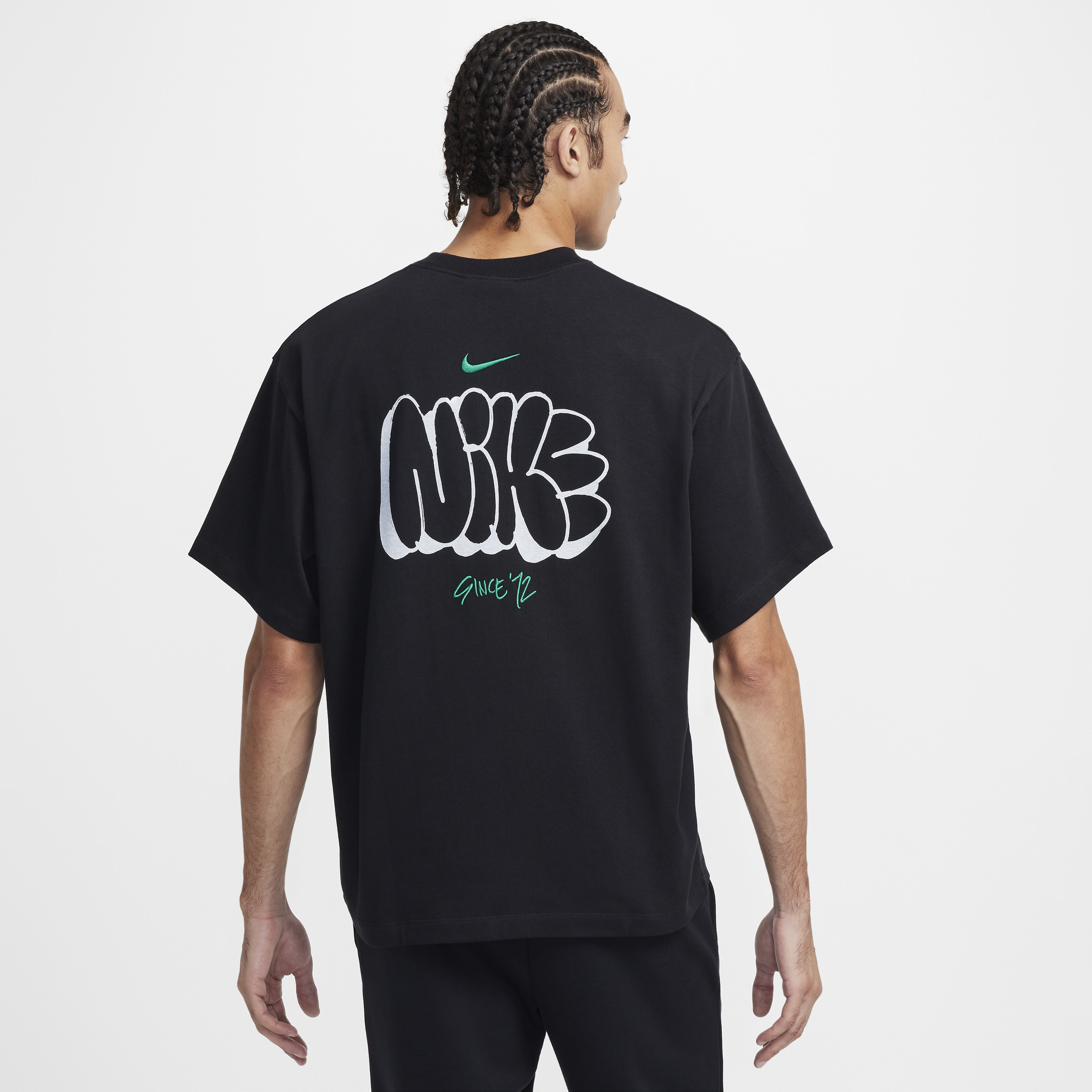 Nike Solo Swoosh Graffiti T-Shirt, Black