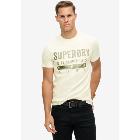 Superdry Shirt met ronde hals SURPLUS GRAPHIC TSHIRT