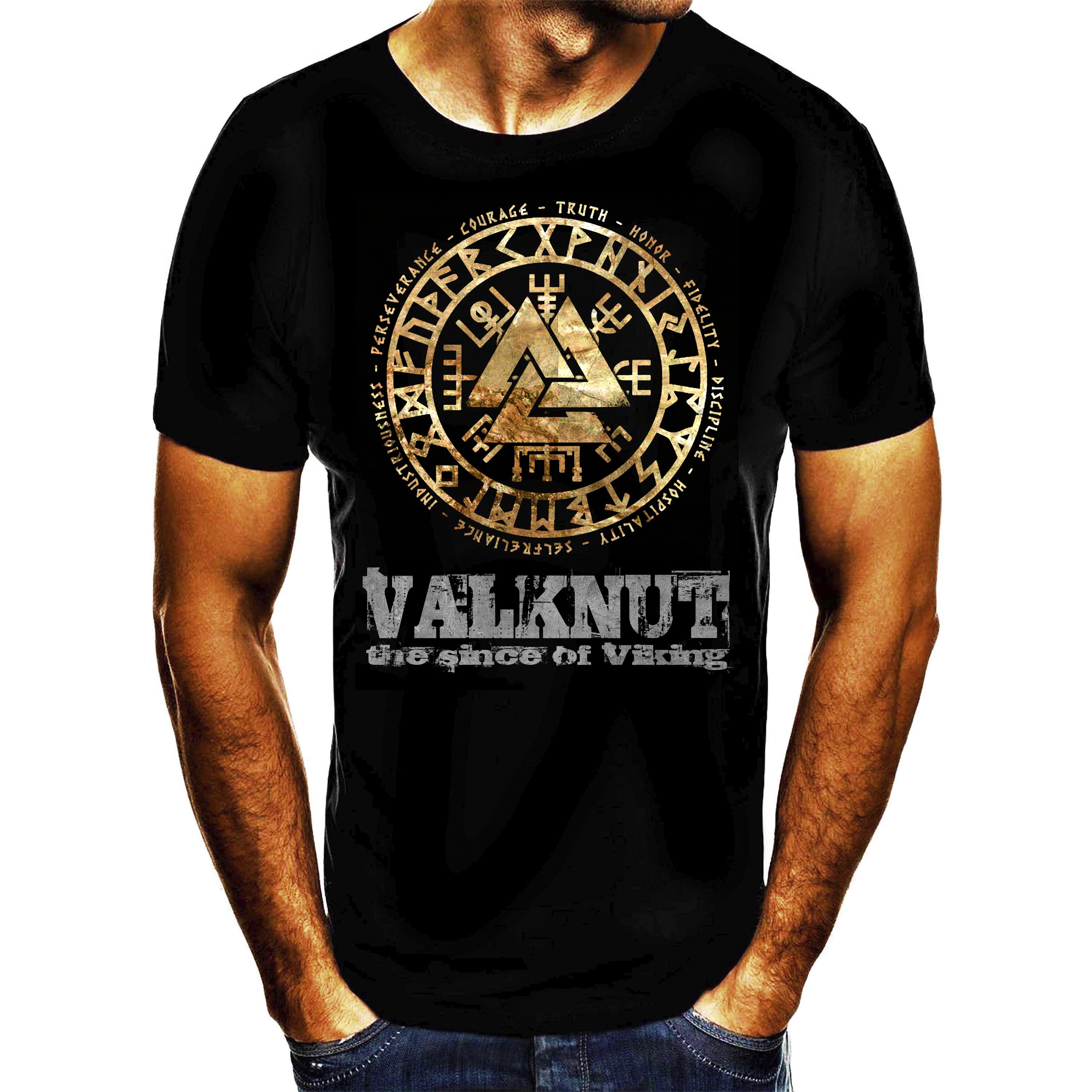 Shirtbude Valknut vikings odin valhalla  Tshirt