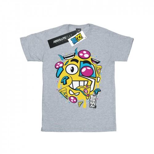 DC Comics Teen Titans Go Pizza Face T-shirt voor heren