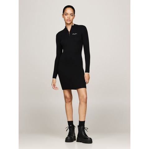 TOMMY JEANS Gebreide jurk TJW METALLIC TIP ZIP SWTR DRESS