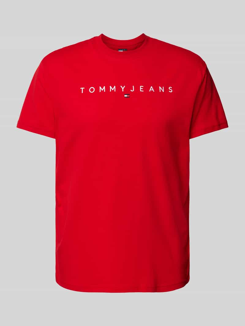 Tommy Jeans T-shirt met labelprint