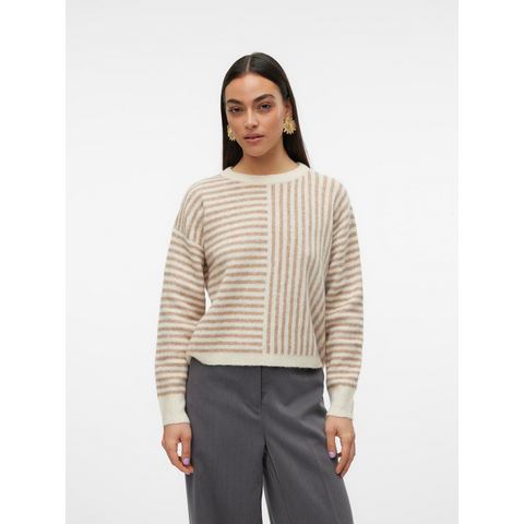 Vero Moda Gebreide trui VMURANUS LS ONECK CROPPED PULLOVER GA BF