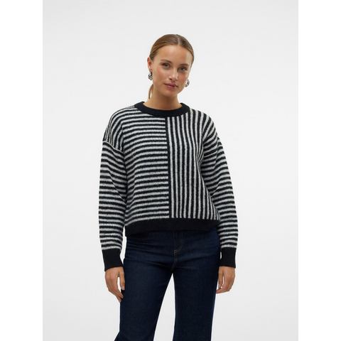 Vero Moda Gebreide trui VMURANUS LS ONECK CROPPED PULLOVER GA BF