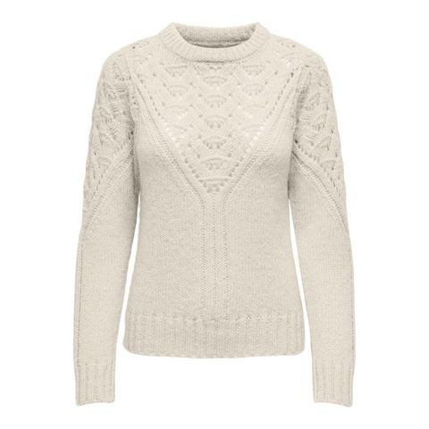 Only Trui met ronde hals ONLALPINA L/S LIFE O-NECK CC KNT