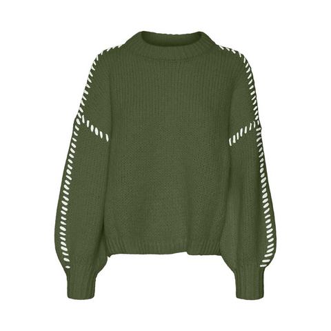 Vero Moda Trui met ronde hals VMFENG LS O-NECK PULLOVER GA BOO