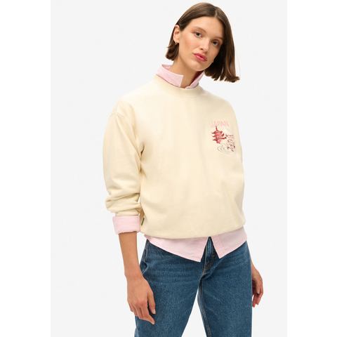 Superdry Sweatshirt SUIKA EMBROIDERED LOOSE SWEAT