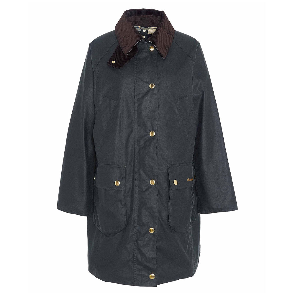 Barbour Dames waxjas Beadnell Long Sage