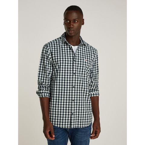 TOMMY JEANS Geruit overhemd TJM REG POPLIN CHECK SHIRT