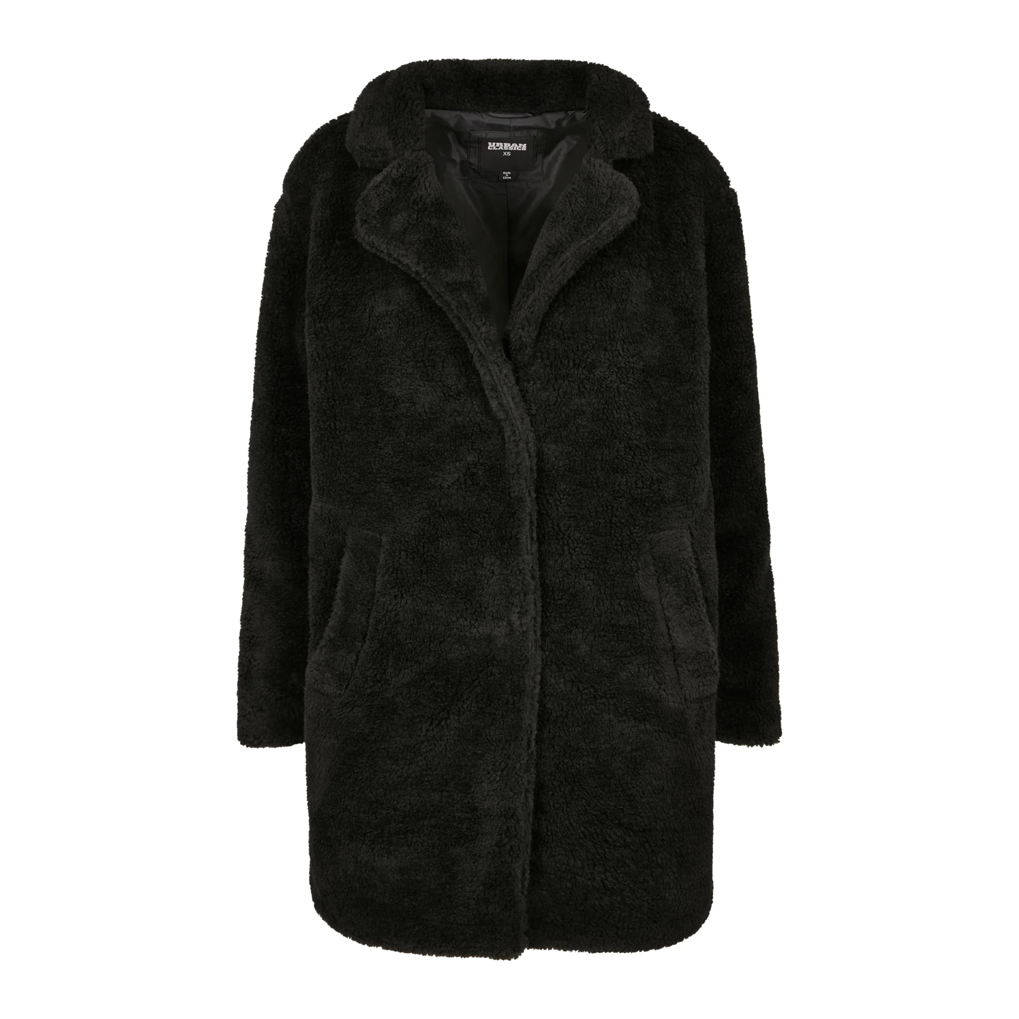 Urban Classics Dames sherpa oversized jas