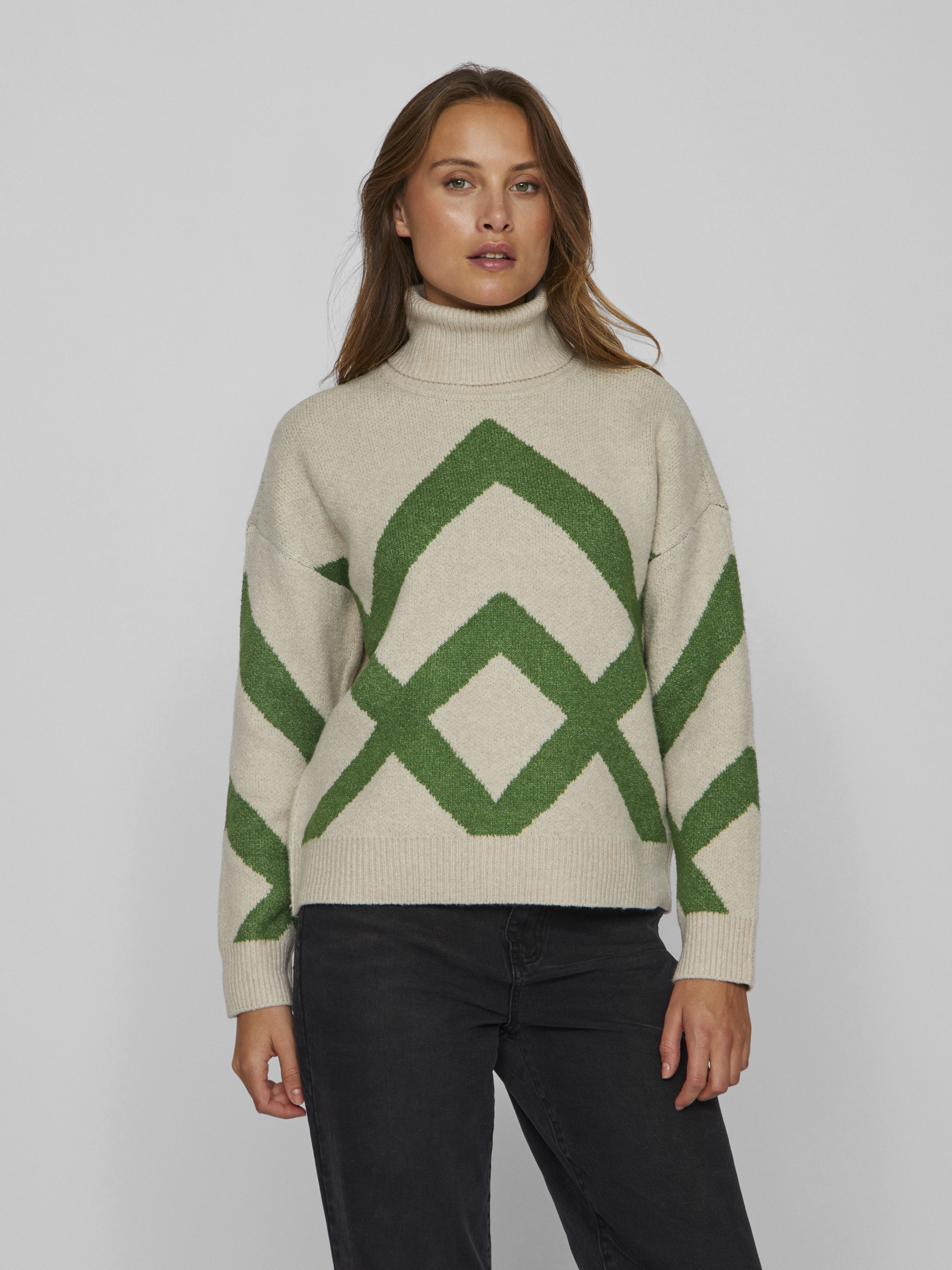 Vila Vicille rollneck l/s jacquard knit