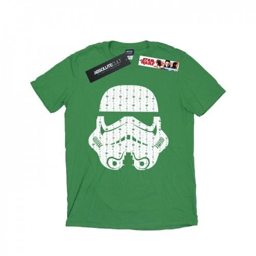 Star Wars Kerst Stormtrooper Helm T-shirt voor heren