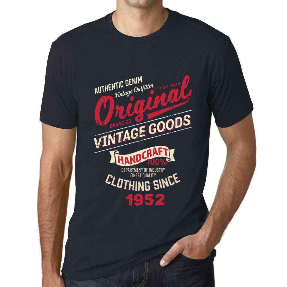 Ultrabasic Vintage T-shirt voor heren Grafisch T-shirt Vintage goederen sinds 1952 Marine