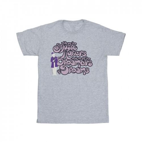 Pertemba FR - Apparel Willy Wonka Heren Dreamers Tekst T-shirt