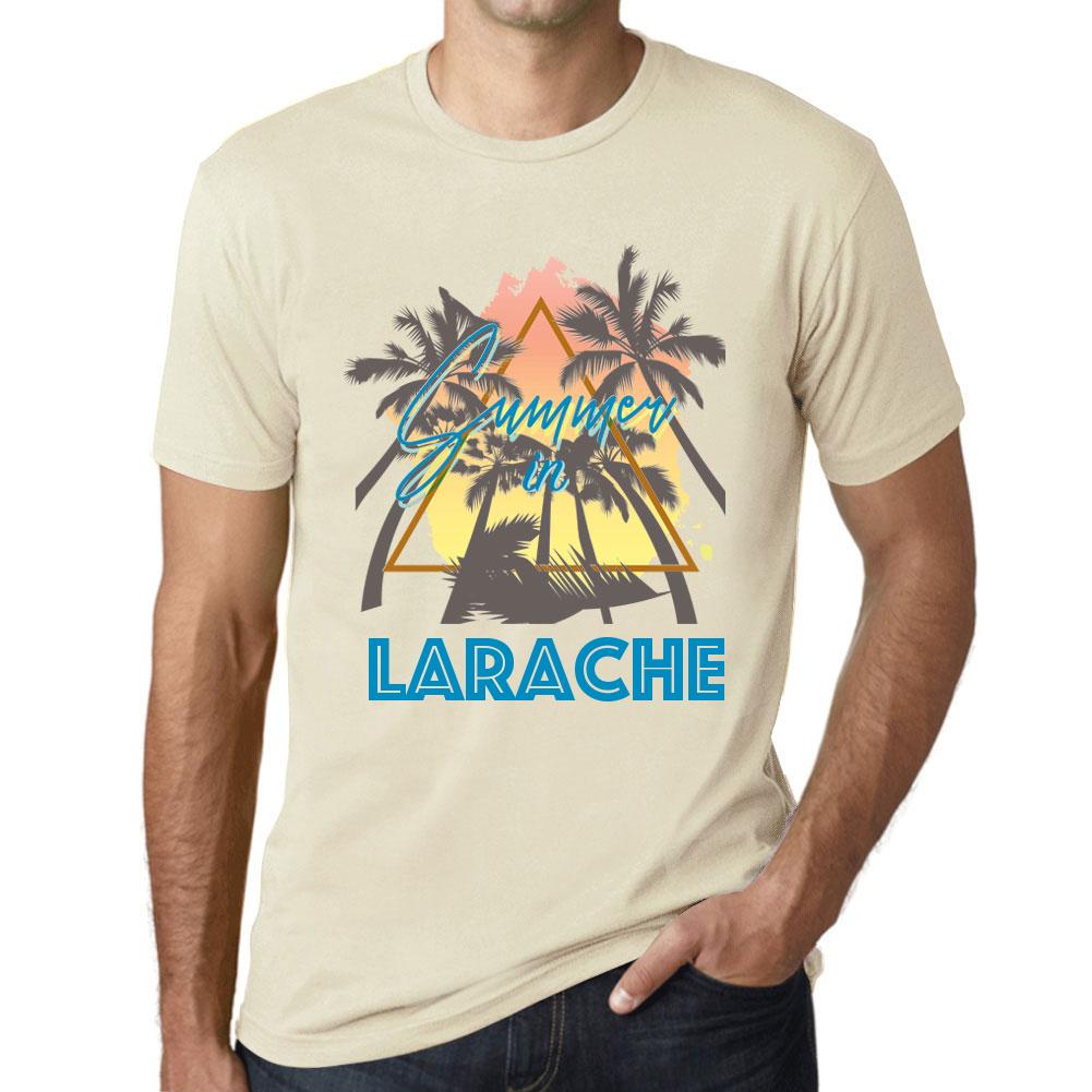 Ultrabasic Heren Vintage T-shirt Grafisch T-shirt Zomer Driehoek Larache Natuurlijk