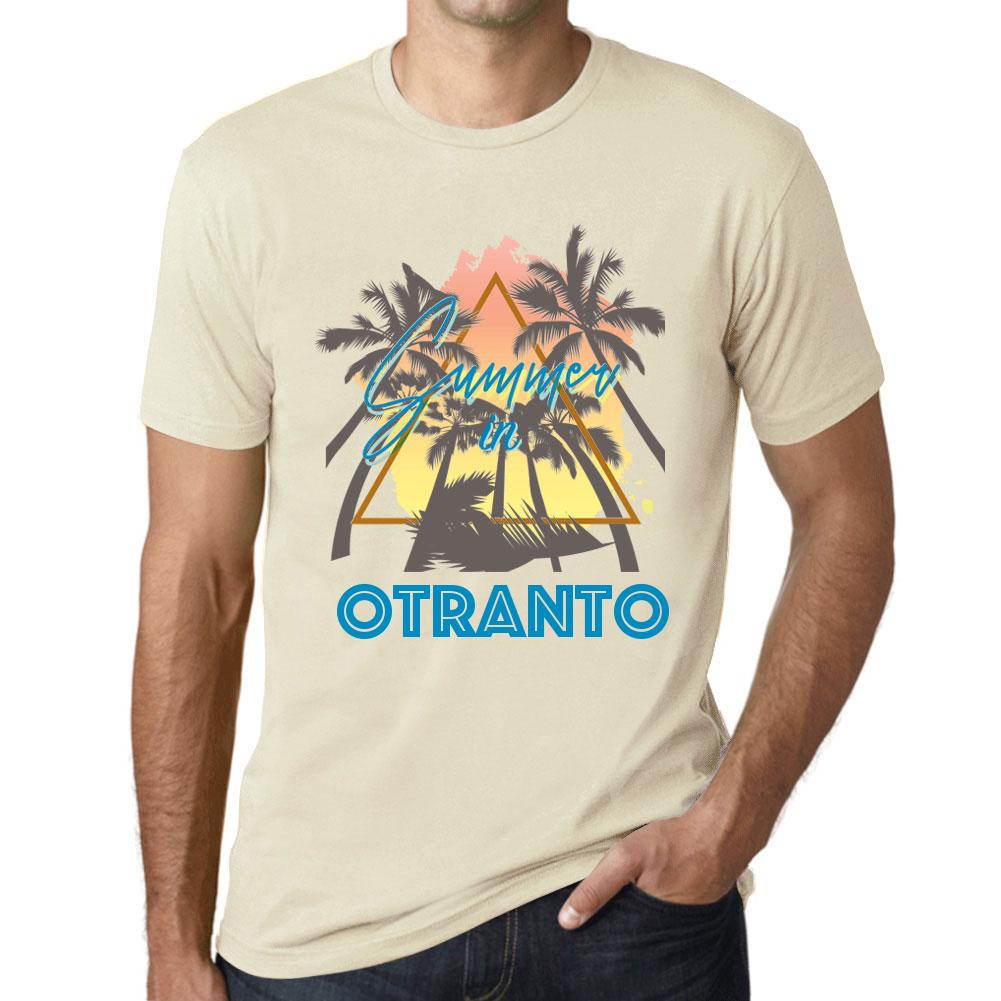 Ultrabasic Heren Vintage T-shirt Grafisch T-shirt Zomer Driehoek Otranto Natuurlijk