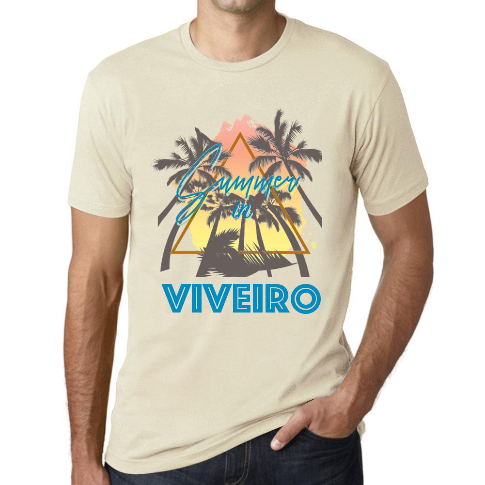 Ultrabasic Heren Vintage T-shirt Grafisch T-shirt Zomer Driehoek Viveiro Natuurlijk