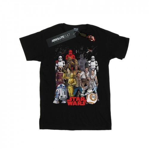 Star Wars Mens The Rise Of Skywalker Character Collage T-Shirt