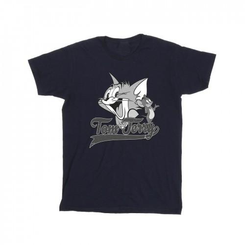 Tom And Jerry Mens Greyscale Square T-Shirt