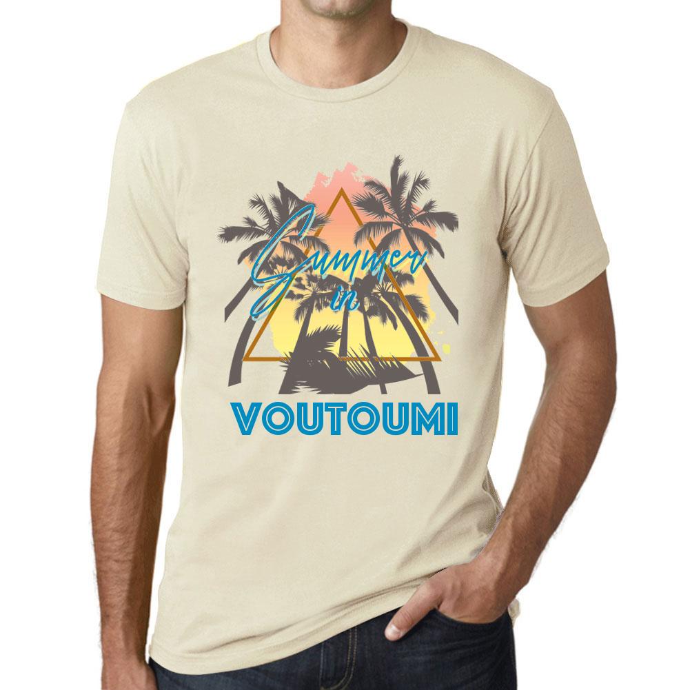 Ultrabasic Heren Vintage T-shirt Grafisch T-shirt Zomer Driehoek Voutoumi Natuurlijk