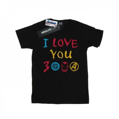 Marvel Heren Avengers Endgame I Love You 3000 Crayons T-shirt