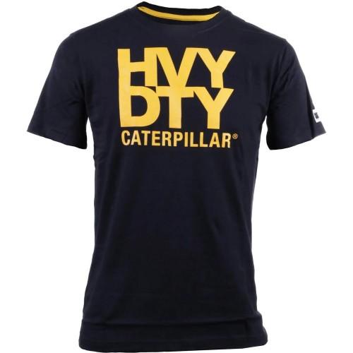 Caterpillar heren handelsmerk logo zwaar T-shirt S zwart