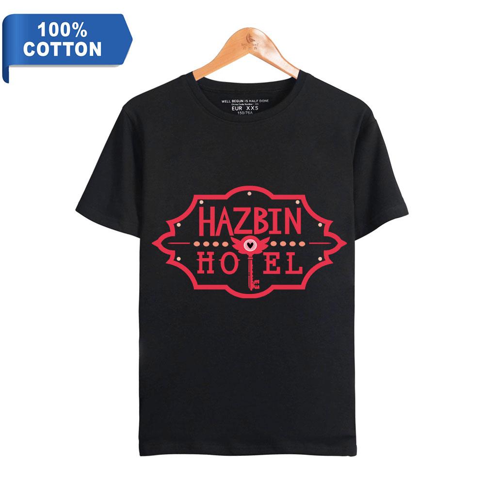 TOP COOL FASHION Zomer Vrouwen Heren Korte Mouw T-shirt Hazbin Hotel Fitness Kleding Nieuwe Mannen T-shirt Cosplay T-shirt