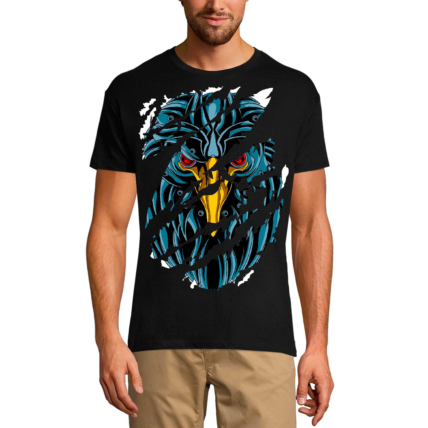 Ultrabasic Gescheurd T-shirt voor heren Red Eyes Raven - Urban Vintage grafisch shirt voor heren