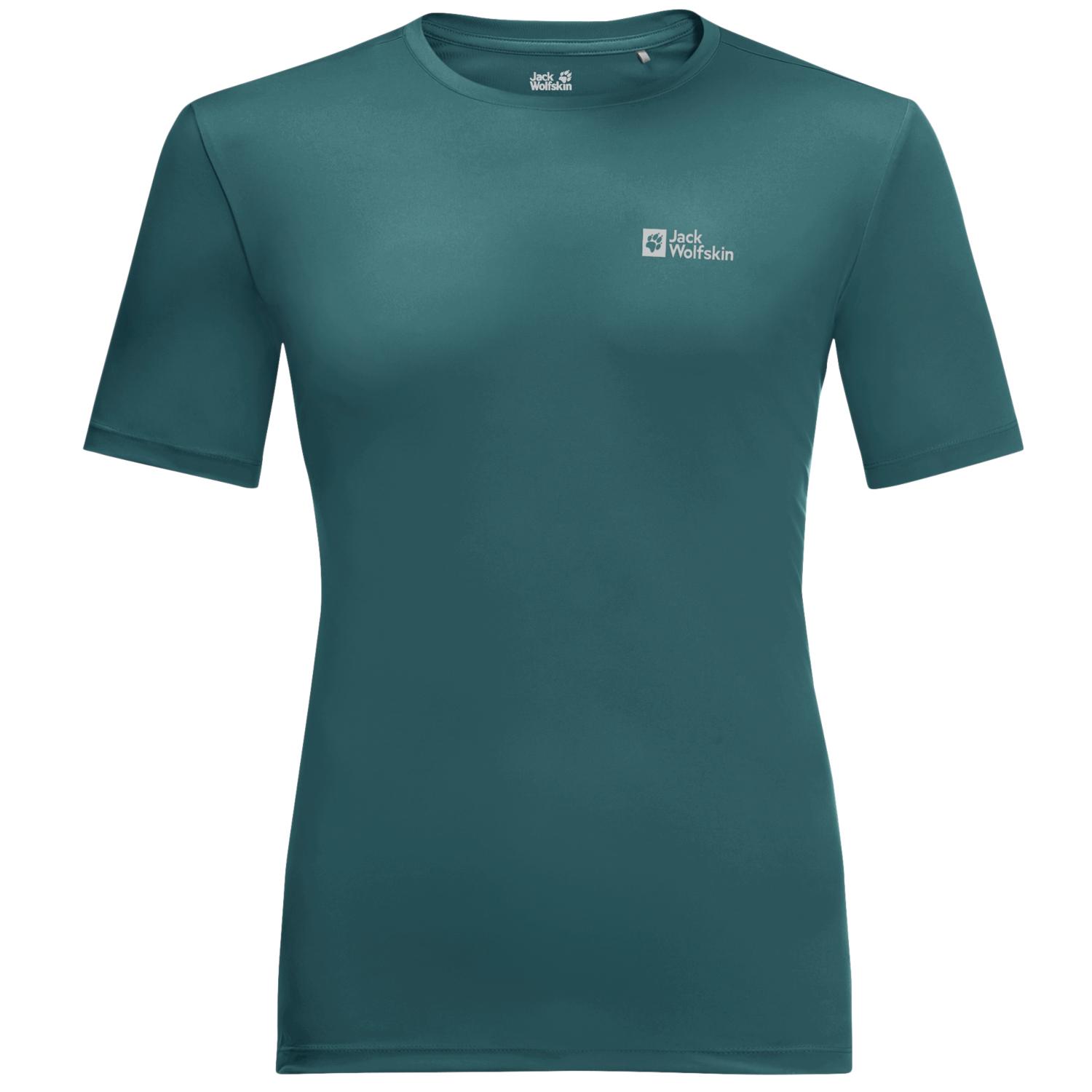 Jack Wolfskin Tech Tee M, groen T-shirt voor heren