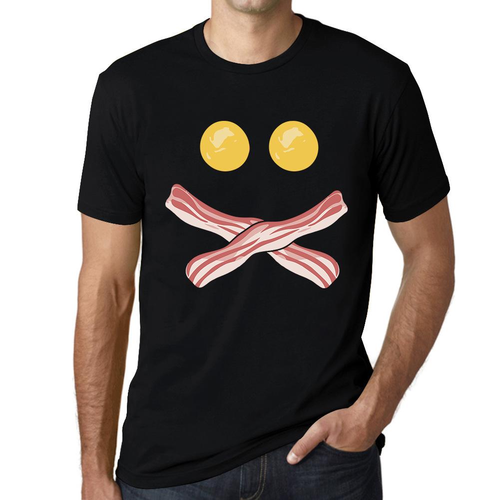 Ultrabasic Grafisch heren T-shirt - Egg Bacon Smiley Face - Grappig shirt