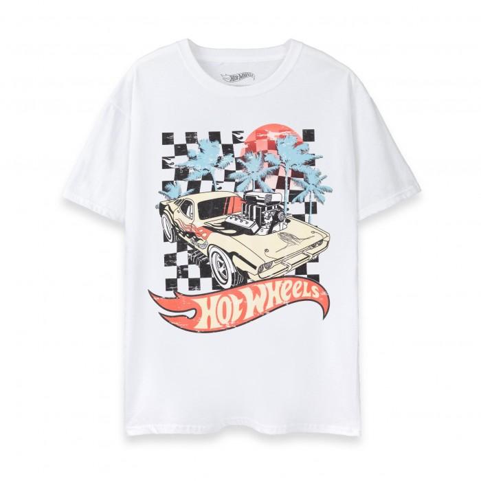 Hot Wheels heren zonsondergang T-shirt