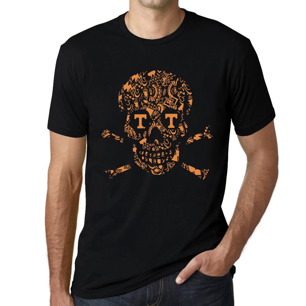 Ultrabasic Grafisch heren T-shirt - Skull and Cross Bones Retro Griezelig Halloween-shirt