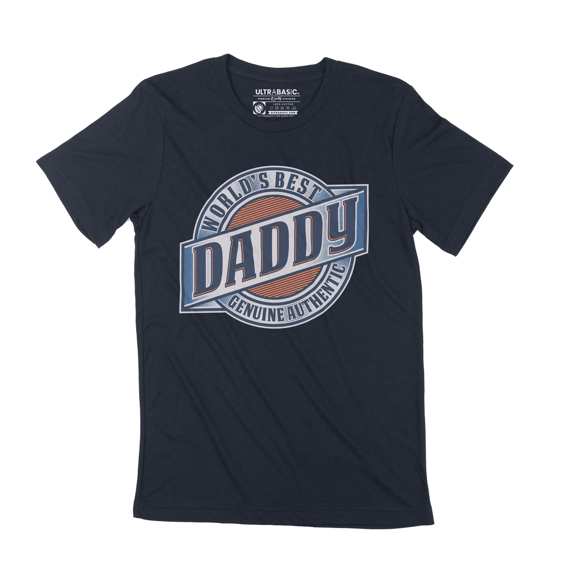 Ultrabasic heren T-shirt ter wereld beste papa vaderdag vintage casual fantastisch cadeau